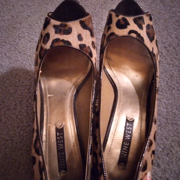Nine West leopard print heels - Picture 5 of 9